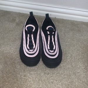 Air Max 97 - size 6Y (black & blue - glow in the dark)
